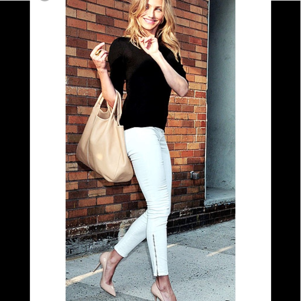JBrand white stretch jeans